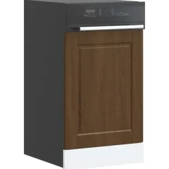 Opvaskemaskiner>Frontpanel til opvaskemaskine - Tidløst design i brun egetræsfarve | Størrelse: 45x1,5x67 cm