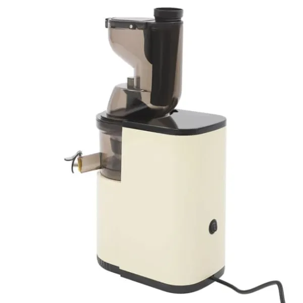 Juicepresser - Nyd Friskpresset Juice Derhjemme>Frugt- og grøntsagsjuicer - Juicecentrifuge - 800 W - Automatisk udkast af frugtkød - 500–1000 ml kande - 0,5–1 L pulpbeholder - Støjsvag - Hvid