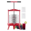 Frugtvinpresse, Manuel Presse til Vinfremstilling, 3,69 Gal/14L, Rustfrit Stål Clearance