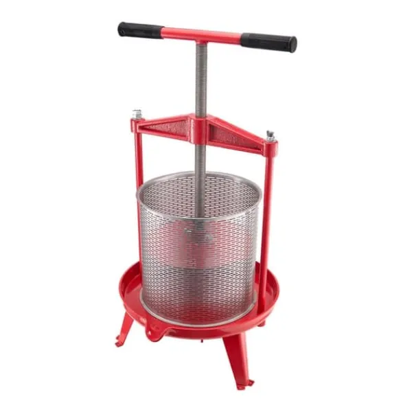 Frugtvinpresse, Manuel Presse til Vinfremstilling, 3,69 Gal/14L, Rustfrit Stål Clearance