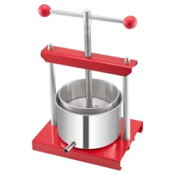 Frugtvinpresse, Manuel Presse til Vinfremstilling, 0,8 Gal/3L, Rustfrit Stål New