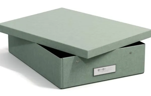 Förvaringslåda Kleo A4 Soft Teal Bigso Box of Sweden Hot