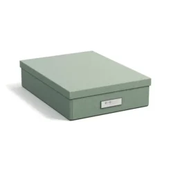 Förvaringslåda Kleo A4 Soft Teal Bigso Box of Sweden Hot