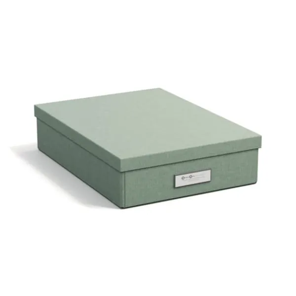 Förvaringslåda Kleo A4 Soft Teal Bigso Box of Sweden Hot