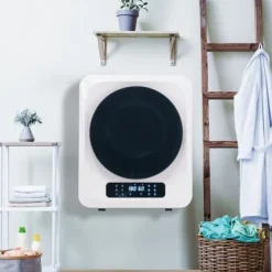 Fuleadture vægmonterbar affugter og tørretumbler 3 kg (faktisk 4 kg) 850W med 6 programmer og funktioner Clearance