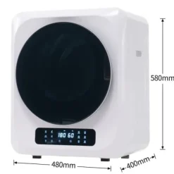 Fuleadture vægmonterbar affugter og tørretumbler 3 kg (faktisk 4 kg) 850W med 6 programmer og funktioner Clearance