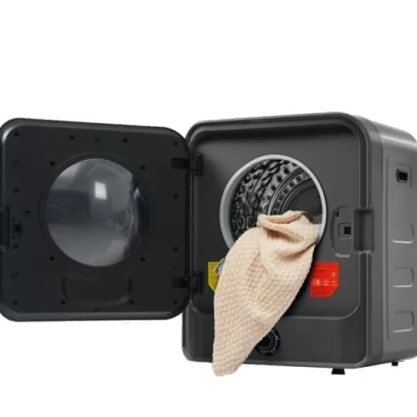 Tørretumblere>Fuleadture vægmonterbar tørretumbler 3 kg (faktisk 4,5 kg) 830W med filter og 5 programmer rustfrit stål