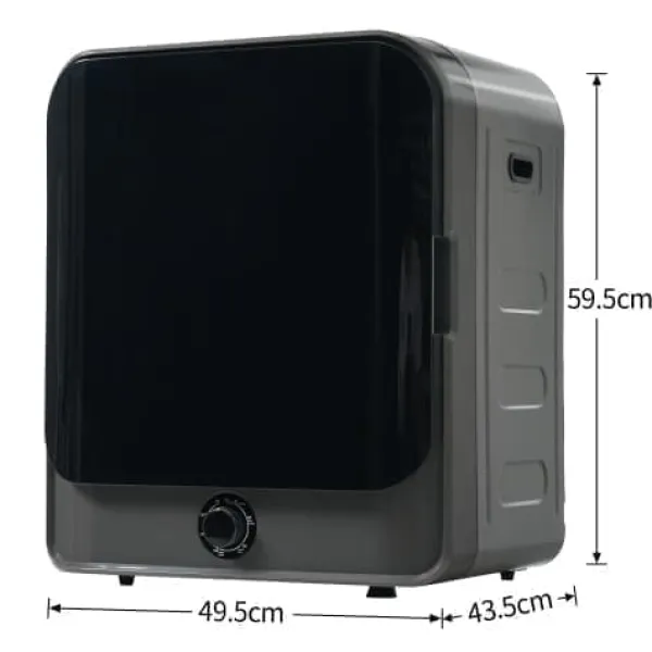 Tørretumblere>Fuleadture vægmonterbar tørretumbler 3 kg (faktisk 4,5 kg) 830W med filter og 5 programmer rustfrit stål