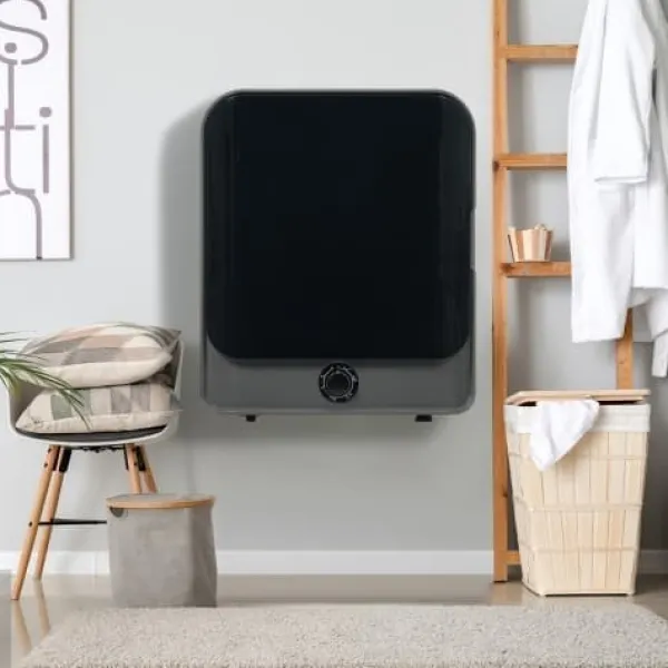 Tørretumblere>Fuleadture vægmonterbar tørretumbler 3 kg (faktisk 4,5 kg) 830W med filter og 5 programmer rustfrit stål