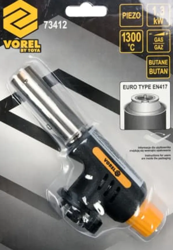 Gasbrændere>GASBRÆNDER MED PIEZO - W-73412