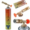 Gasbrændere>Gasloddebrændersæt med 2x gas 600ml propan butan 7/16