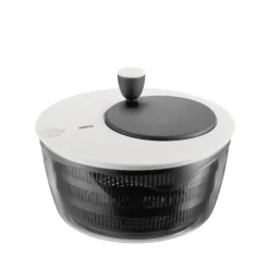 Salatslynger>GEFU Rotare salatspinner Sort, Hvid Håndsving/håndtag