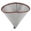 Genanvendeligt kaffefilter kegleform Finfiltrering 304 rustfrit stål, papirløst mesh-kaffefilter S til 1 til 2 kopper Discount