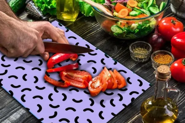 GLAS SKÆREBRÆT 52x40 MØNSTRE Discount