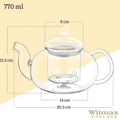GLAS TEKANDE - TEKANDE 770 ML WILMAX ENGLAND Clearance