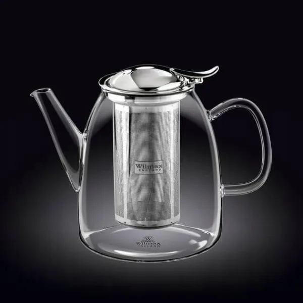 Kaffe- & Tekander>Glas tekande med metal teinfuser 1,45 l