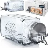Glasbeholder til drikkevarer med vandhane, vandret dispenser til køleskabet, 3,5L, ORION 143792 Clearance
