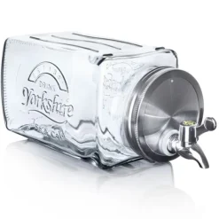 Glasbeholder til drikkevarer med vandhane, vandret dispenser til køleskabet, 3,5L, ORION 143792 Clearance