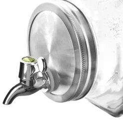 Glasbeholder til drikkevarer med vandhane, vandret dispenser til køleskabet, 3,5L, ORION 143792 Clearance