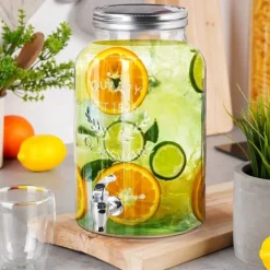 Glasbeholder til drinks med hane 6,2L VILDE 139606 Discount