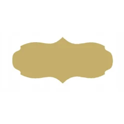 Glasetiket 7,5x3 cm til syltetøj 60 stk. mat guld Sale