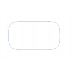 Glasetiket 5,5x3 cm til syltetøj 84 stk. hvid mat Clearance