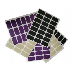 Glasetiket 5,5x3 cm til syltetøj 84 stk. hvid mat Clearance
