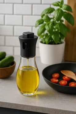 Olie- & Eddikebeholdere>Glasflaske oliesprøjte dispenser spray 200ml