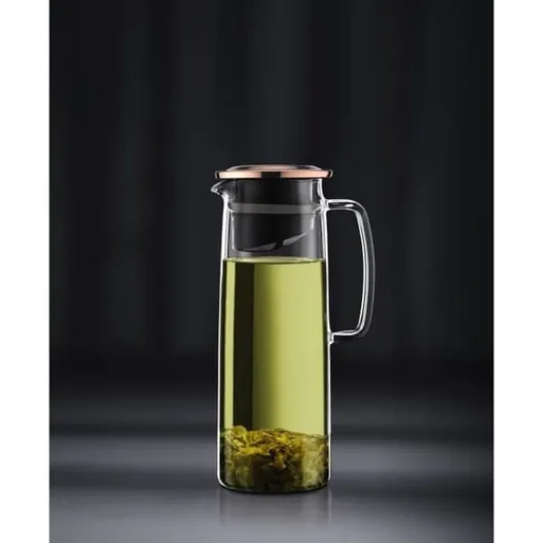 Bodum Kaffe- & Tekander>Glaskanna - - Biasca - Kopparlock med filter - 1,2 L - Transparent