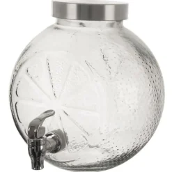 Glaskrukke med hane til drikkevarer, limonade, citron, 5,4L, ORION 143793