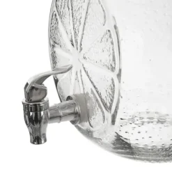 Glaskrukke med hane til drikkevarer, limonade, citron, 5,4L, ORION 143793