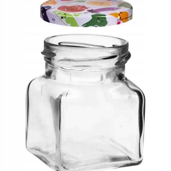 Glaskrukke med låg TO fi53 120ml - 6 stk. Clearance