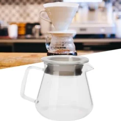 Glass Pour Over Coffee Maker Kaffekande Elkedel til Hjemmekontor Café Butiksartikler 300ml Hot