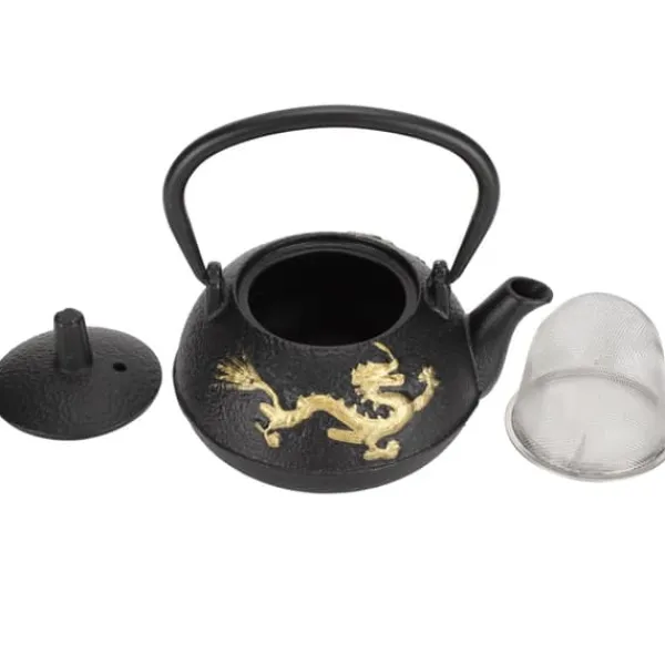 Kaffe- & Tekander>Gold Dragon Jerntekande - 0,3L Kapacitet, Japansk Stil, Skrivebordsdekoration