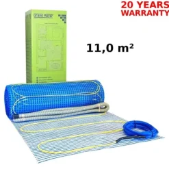 Radiatorer>Grand Meyer Gulvvarmemåtte 11 m², 170 W/m², 1870 W