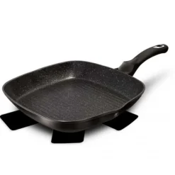 GRANIT GRILLPANDE 28 cm BERLINGER HAUS BH-1846 SORT SØLV