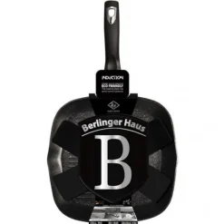 GRANIT GRILLPANDE 28 cm BERLINGER HAUS BH-1846 SORT SØLV