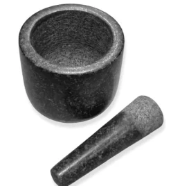 Mortere & Pistiller>Granitbelagt stenmørtel 12x12cm KINGHOFF KH-1679