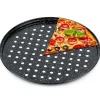 Granitform, perforeret bageplade til pizzabagning, 28 cm New