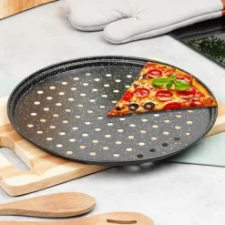 Granitform, perforeret bageplade til pizzabagning, 28 cm New