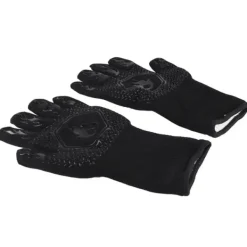 Grill Master varmebestandige BBQ-handsker - skridsikre ovnhandsker til grill og bagning - Lange sorte køkkenhandsker (26-35 cm) New