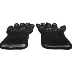 Grill Master varmebestandige BBQ-handsker - skridsikre ovnhandsker til grill og bagning - Lange sorte køkkenhandsker (26-35 cm) New