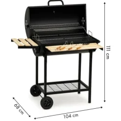 Viking Choice Grill med låg og varmestativ - inklusive termostat - 104x68x94 cm Best