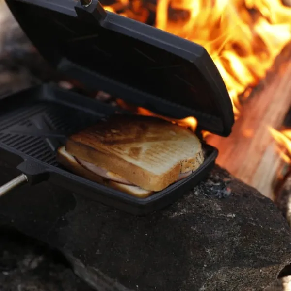 Grilljärn Big gjutjärn dubbelt Clearance