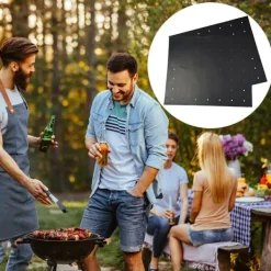 Grillmåtte med huller non-stick Sort 5-pak Best