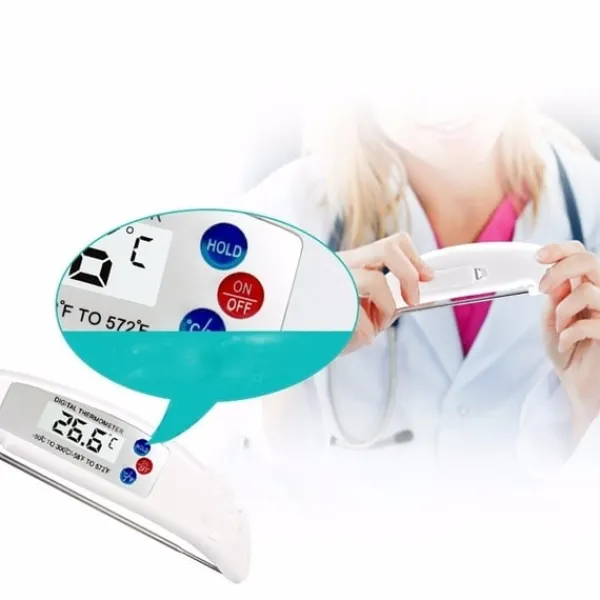 Grilltermometer - Digitalt Termometer i Foldbart Design Outlet