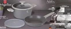 Gryde- og bradepandesæt 24cm med titaniumbelægning BERLINGER HAUS Aspen BH-7079 Clearance