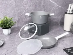 Gryde- og bradepandesæt 24cm med titaniumbelægning BERLINGER HAUS Aspen BH-7079 Clearance
