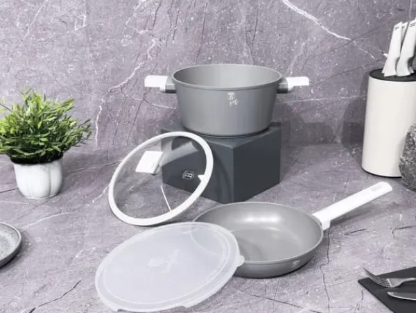 Gryde- og bradepandesæt 24cm med titaniumbelægning BERLINGER HAUS Aspen BH-7079 Clearance