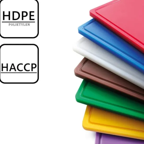 Skærebrætter>HACCP skærebræt til mejeriprodukter GN 1/2 hvid - Hendi 826102